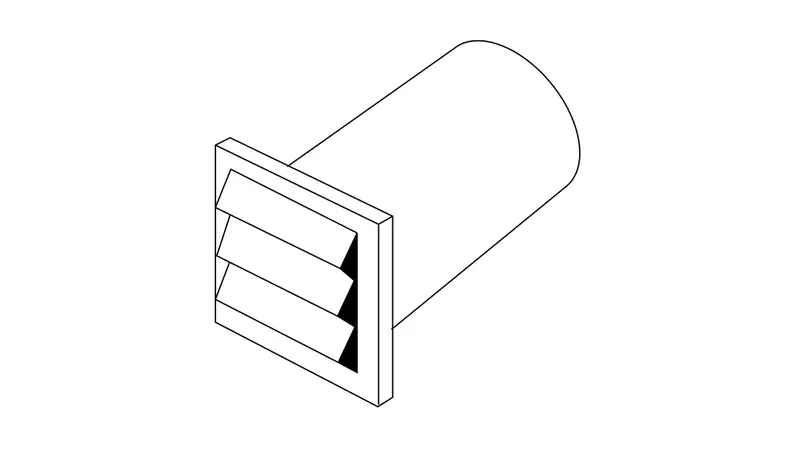 Exhaust Connection Exterior Wall