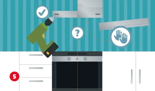 Install range hood step 5