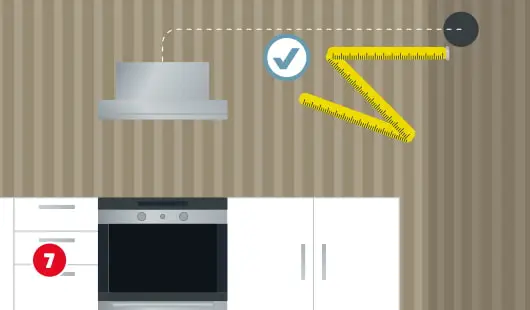 Install range hood step 7